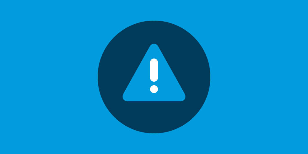 Blue warning icon representing dietary restrictions