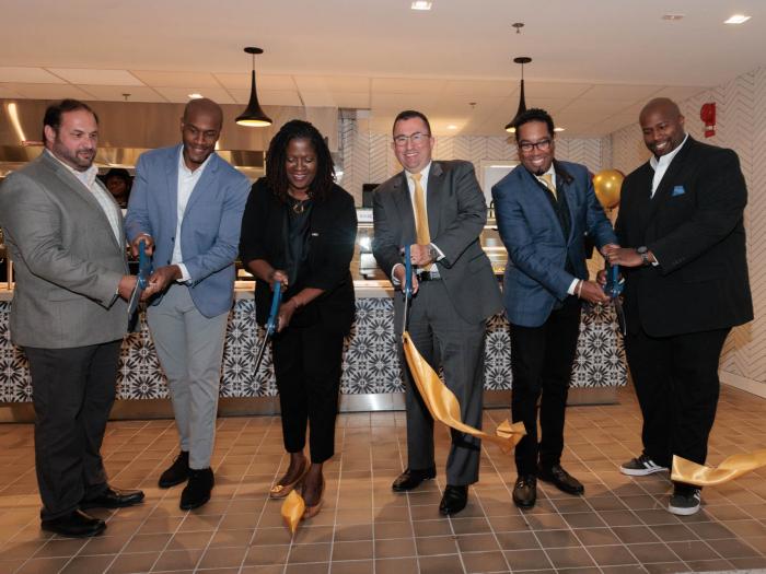 Ribbon is cut at new Chaat House