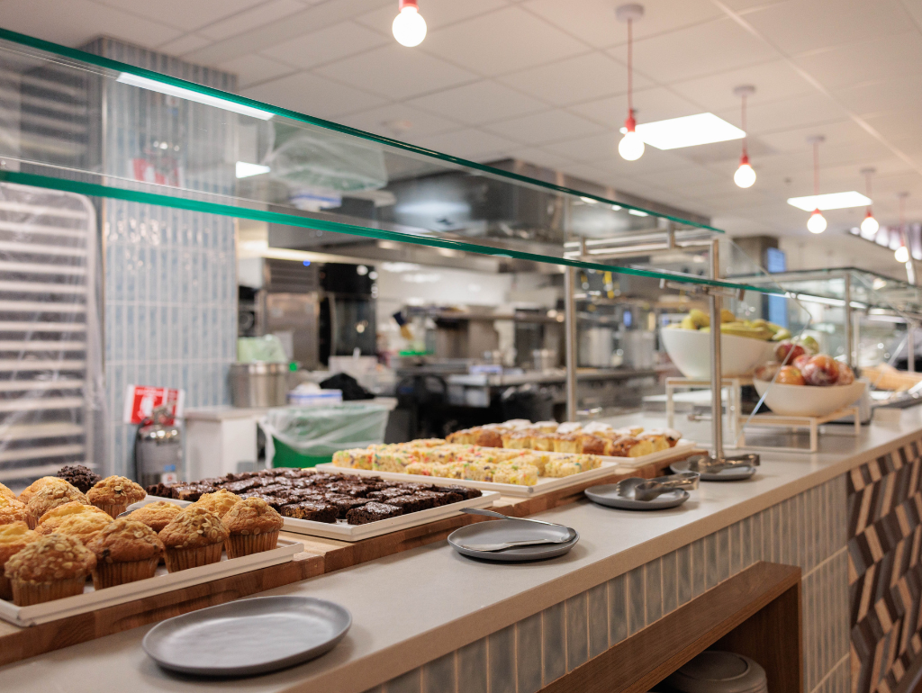 Dessert buffet at Shenkman Dining Hall